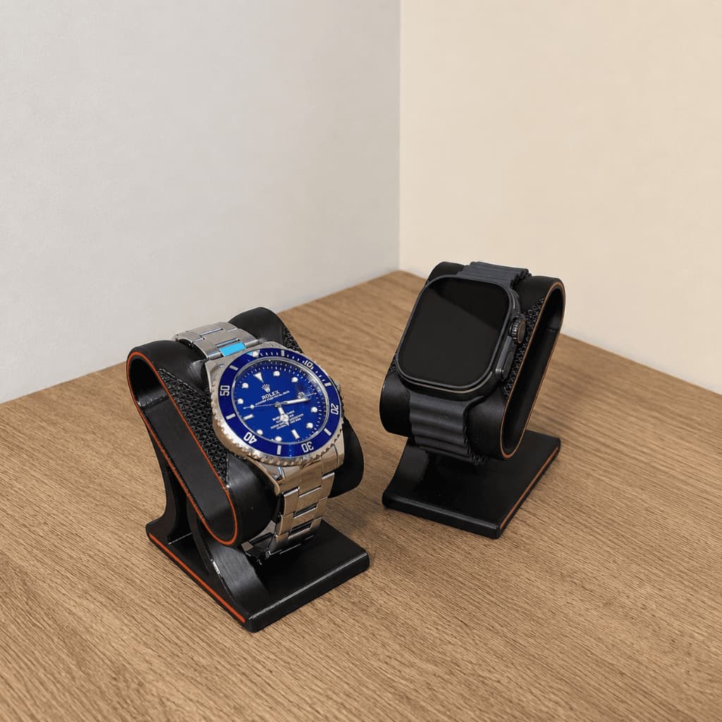 Suporte para Relógio de Mesa Smartwatch Porta Relógio Organizador Expositor Compacto