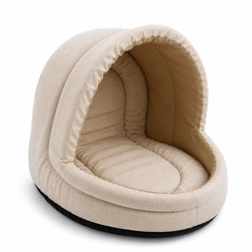 Caminha Iglu Linho Premium Pet Casinha Toca Cachorro Gato Impermeável P M G Lavável