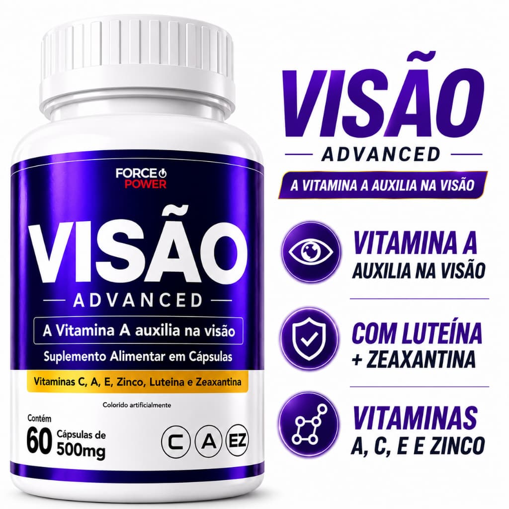 Luteina Zeaxantina Astaxantina Original 60 Cápsulas 500 mg - Vitamina para os Olhos