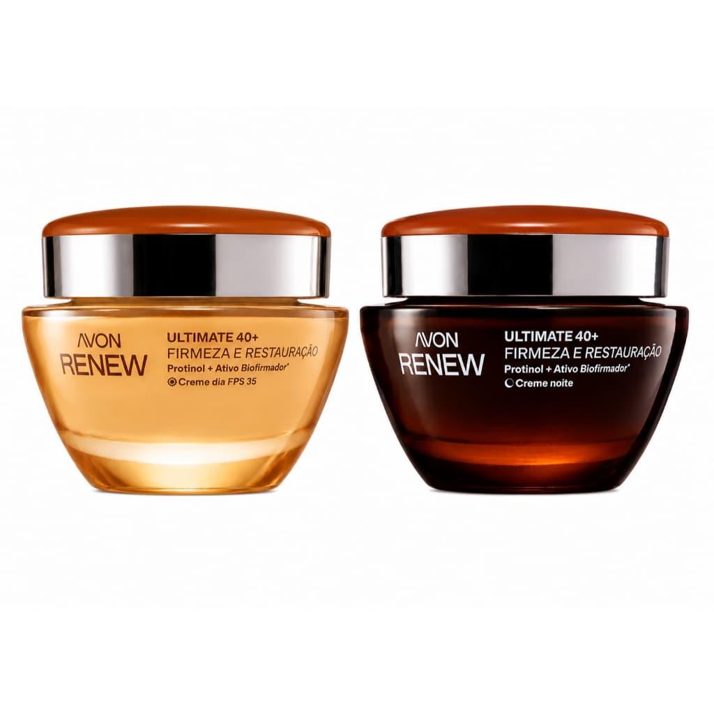 Kit Renew Ultimate Avon Anti-Idade 40+ Dia e Noite | Creme Facial Original