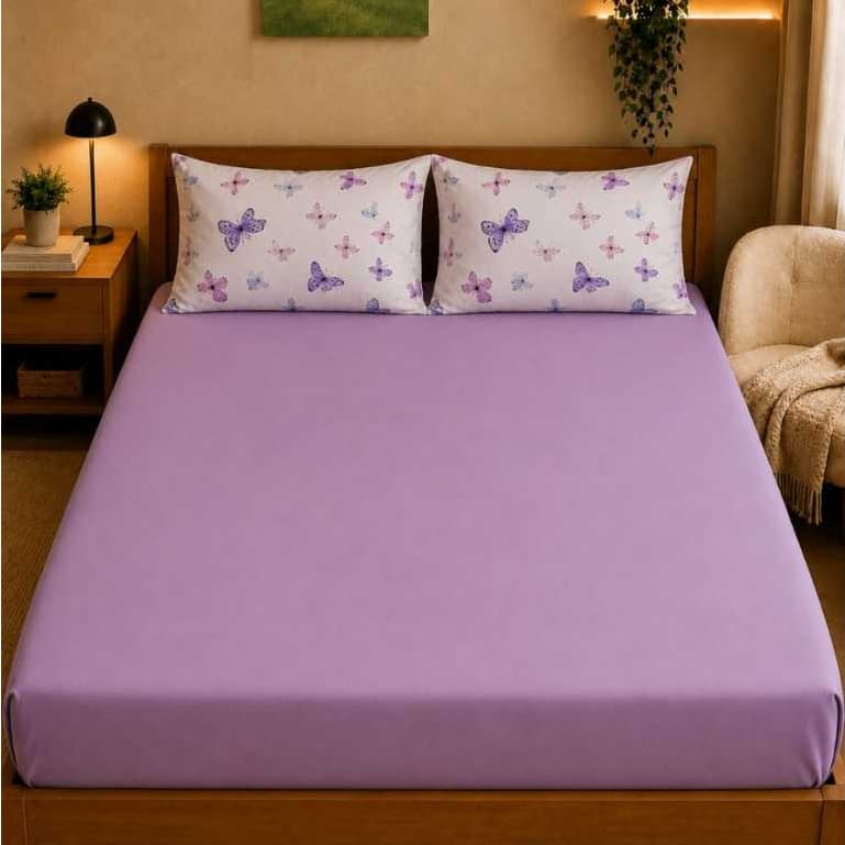 Kit Jogo De Lençol Cama De Casal Algodão 3 Peças