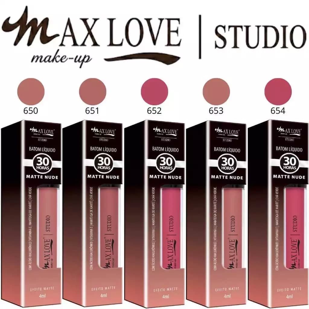 Batom Líquido Max Love Matte Nude Efeito Matte Maquiagem Labial