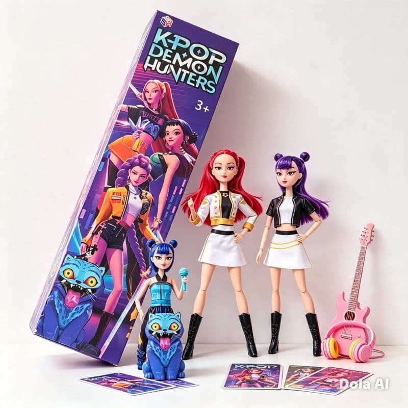Guerreiras Do K-pop - 3 Bonecas Articuladas Com Luz E Som