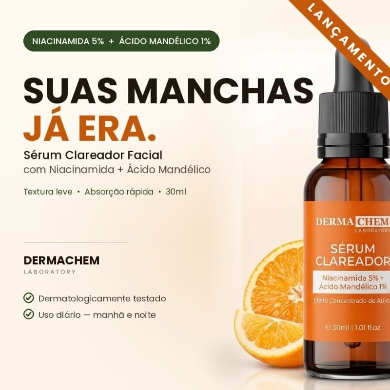 Sérum Clareador de Manchas de Vitamina  C-Clear Dermachen  30ml.