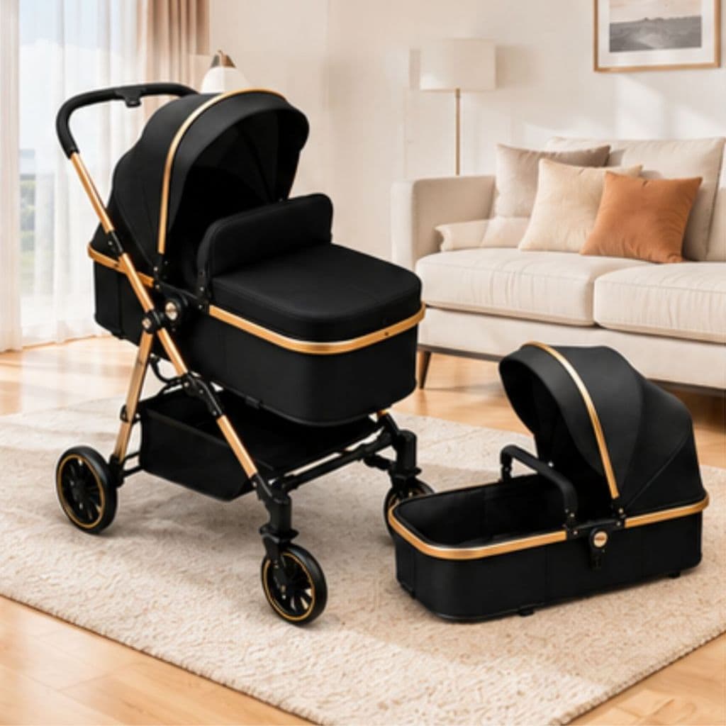 Carrinho De Bebê 3 Em 1 Premium Conforto, Segurança E Estilo.Ele