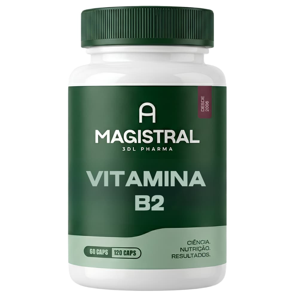 Vitamina B2 50mg Riboflavina Corpo e Mente Fadiga Com Laudo Vitaminas Suplementos Original