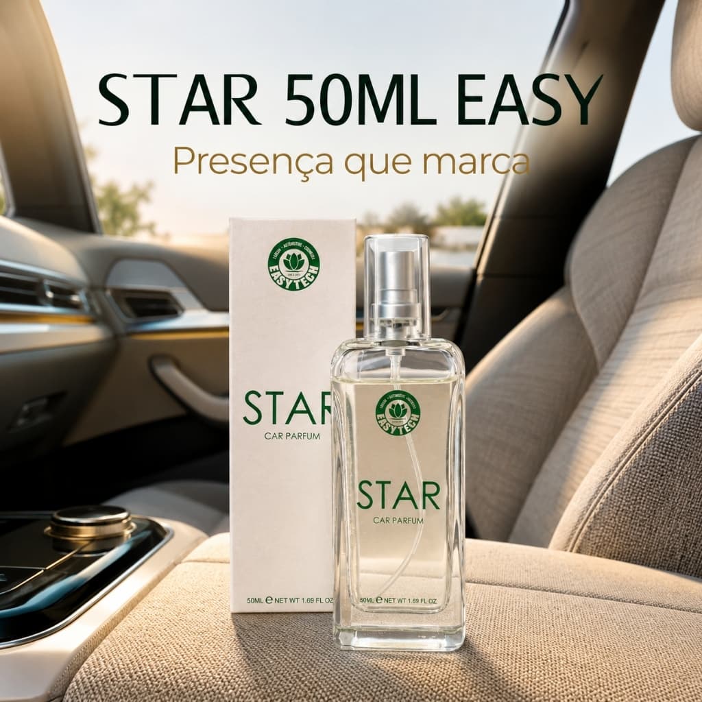 Aromatizante Automotivo Star Easy 50ml Perfume Masculino para Tecidos Inspirado em Perfume Importado