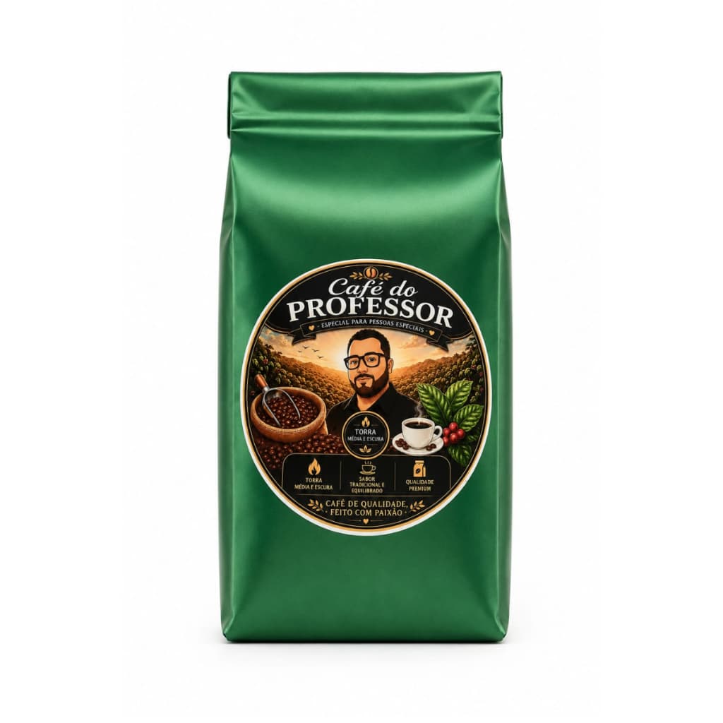 Café Do Professor Em Grãos 500g Aroma Intenso Sabor Especial
