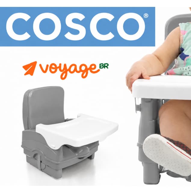 COSCO ou VOYAGE Cadeirinha de Alimentação Bebê Portátil Dobrável / Cadeira de Refeição / Assento Elevatório / Unissex