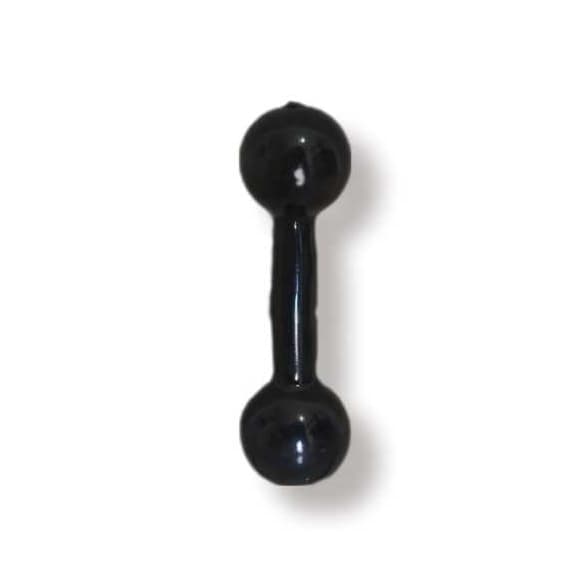 Par Halter Bola Emborrachado 1kg Pesos Academia Musculação Treino Em Casa Ginástica Ferro Fundido Profissional Kit 2 Uni