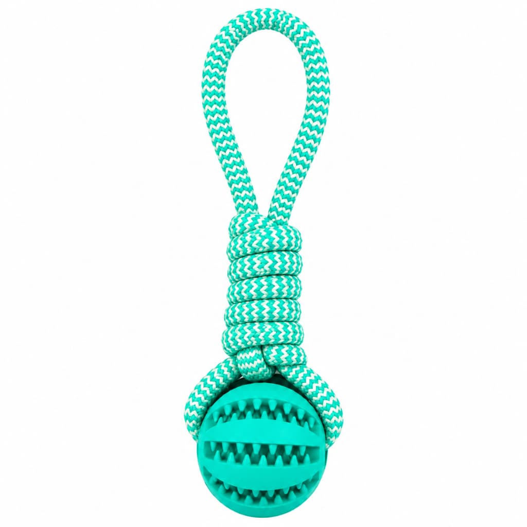 Brinquedo Mordedor Corda Cachorro Bola Petisqueira Resistente para Pet Cachorro
