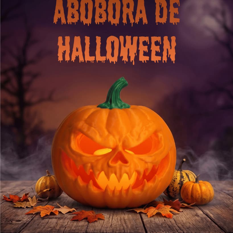 Abóbora decorativa LED de Luminária Abóbora de Halloween para vela LED – Decoração Assustadora / Enfeite de Mesa e Festa