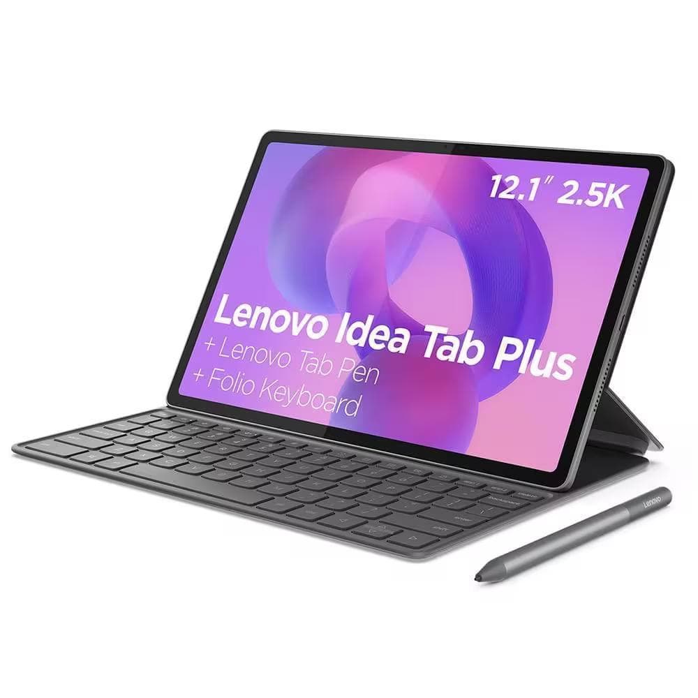 Tablet Lenovo Idea Tab Plus 128GB 8GB RAM 12,1” Android 15 com Caneta e Capa Teclado ZAG70943BR