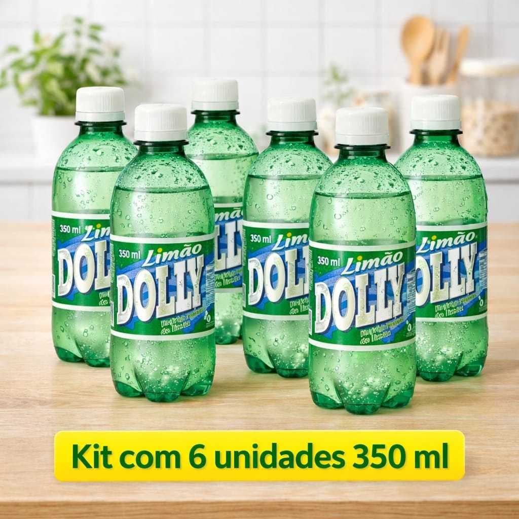6 Refrigerantes Dolly LIMÃO 350ml Validade Longa Envio Imediato