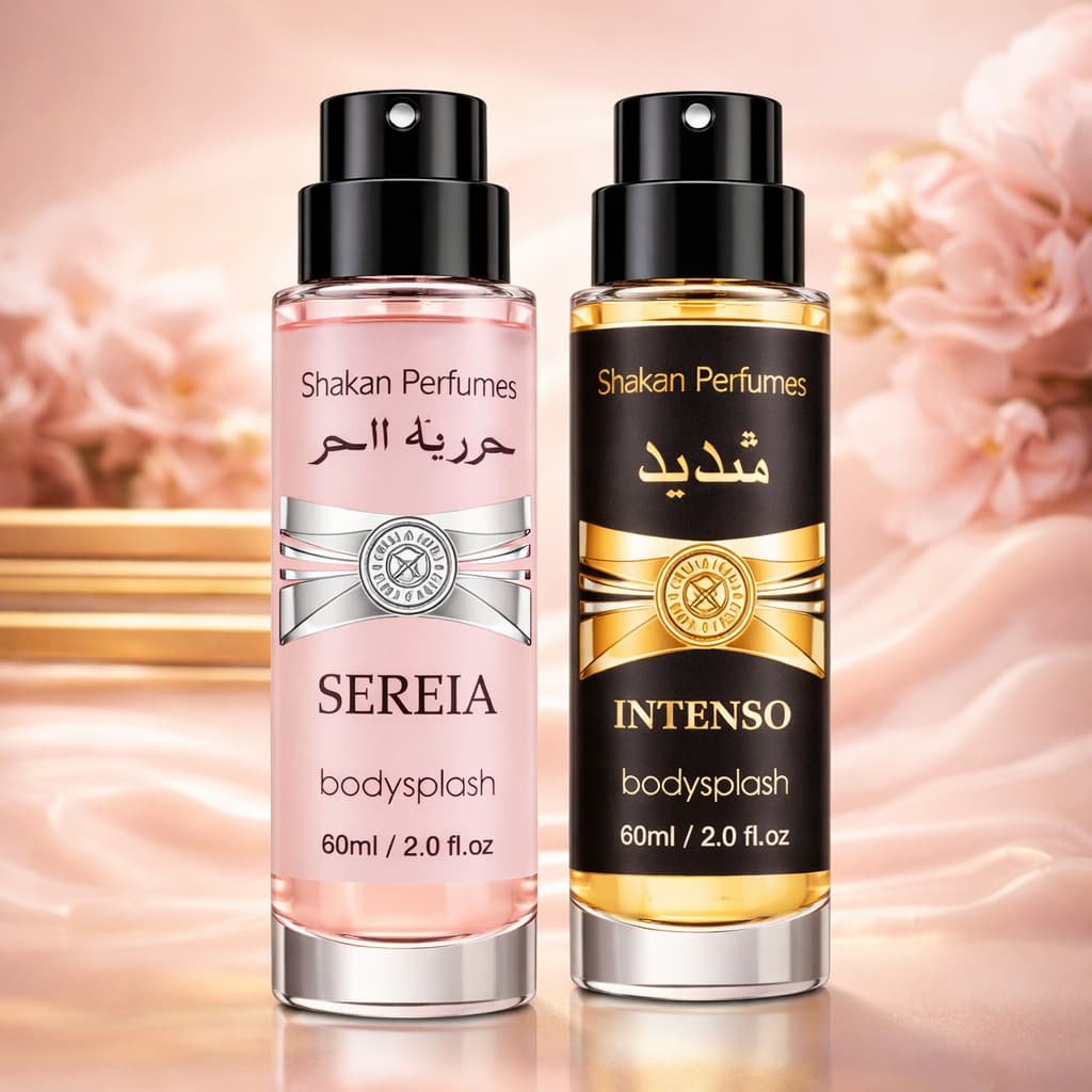 Kit 2 Bodysplash Perfume Masculino E Feminino Arabe Importado Fragancia Concentrada