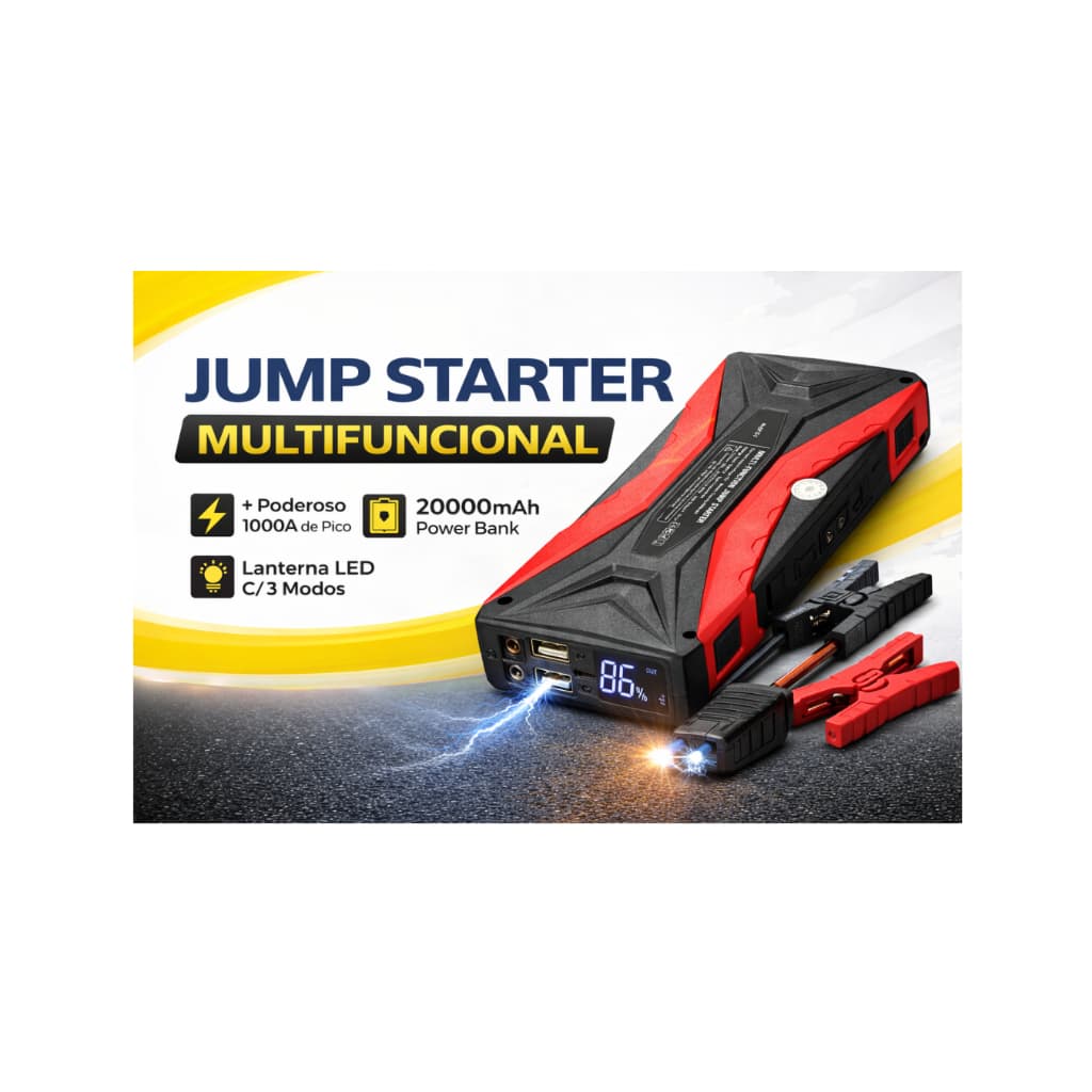 High Power Auxiliar De Partida Jump Starter Portátil 6000mah