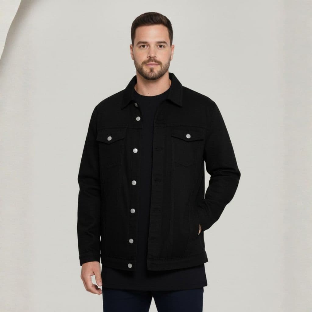 Jaqueta Masculina Brim Tecido Grosso -Moda Masculina