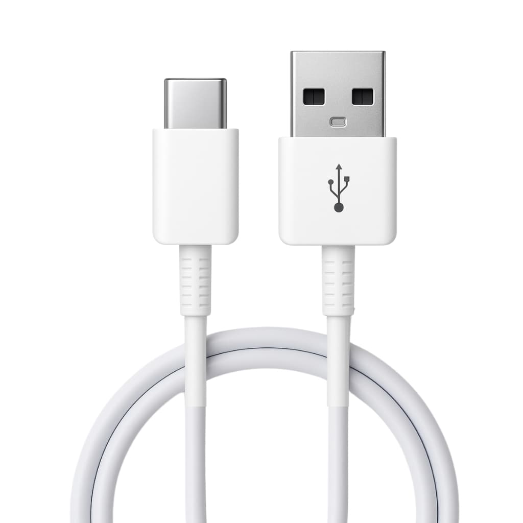 Cabo Carregador USB-C Branco Samsung Original A13 A14 A15 A16 A24 A25 A30 A31 A34 S24 Plus S25 Ultra