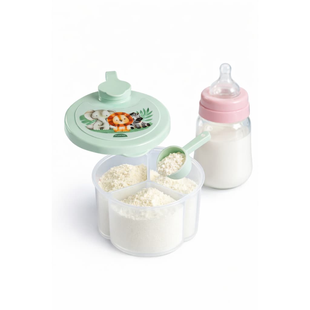 Pote Dosador de Leite em Pó Fórmula Mamadeira Infantil 300ml BPA Free com Tampa Rotativa