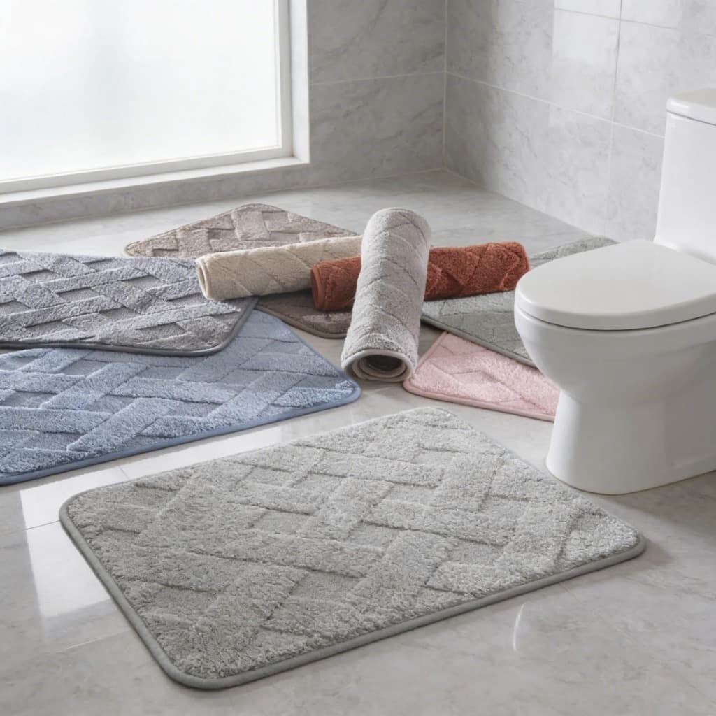Tapete Conforto Antiderrapante Para Banheiro, Corredor, Cozinha, Sala, Super Macio 58x38 Cores