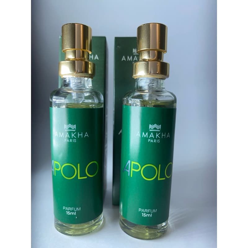 Kit 2 Perfumes Masculinos Apolo Amakha Paris 15ml | Alta Fixação | Inspirado em Importados
