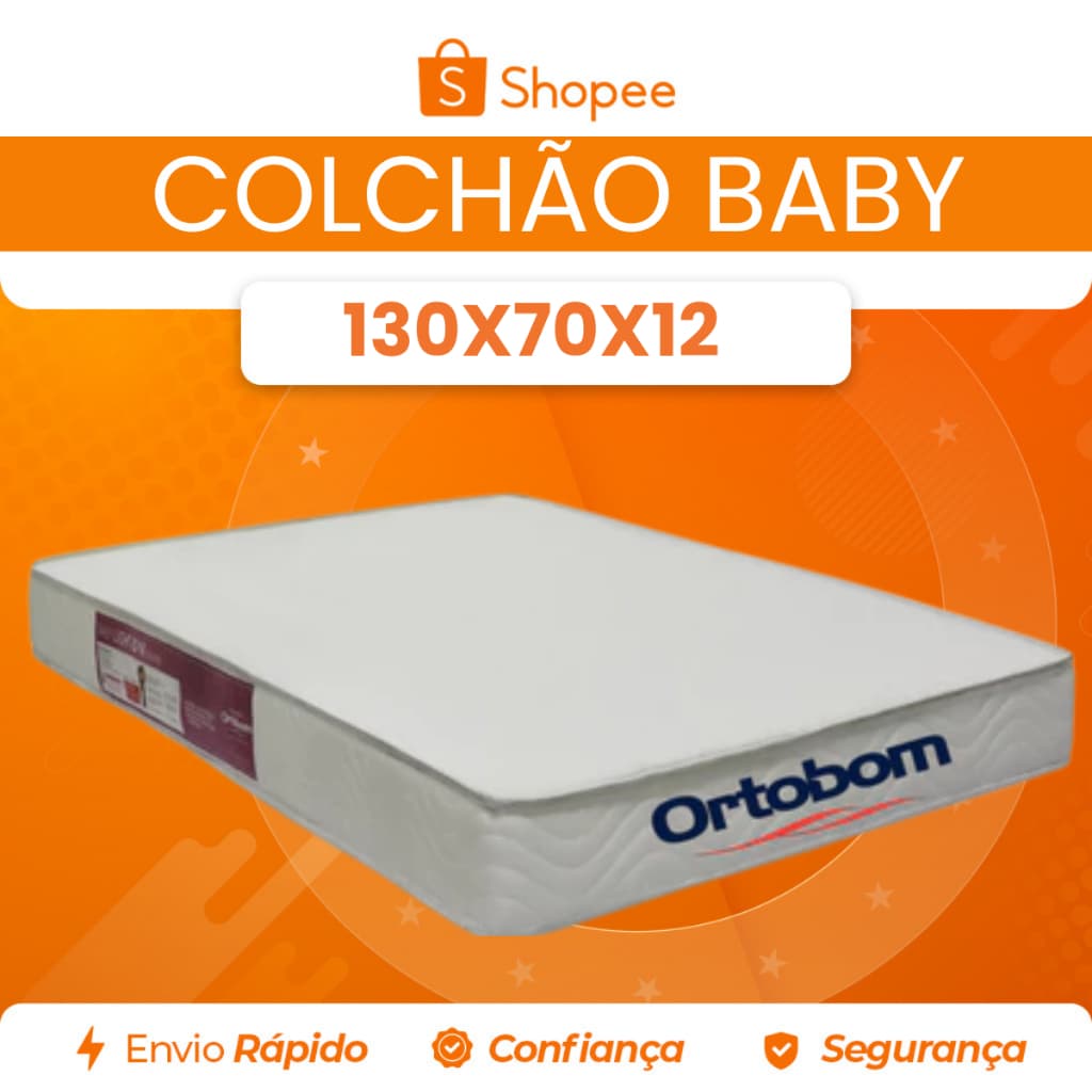 Colchão Berço Baby Antialérgico D18 Impermeável Ortobom - Envio Full