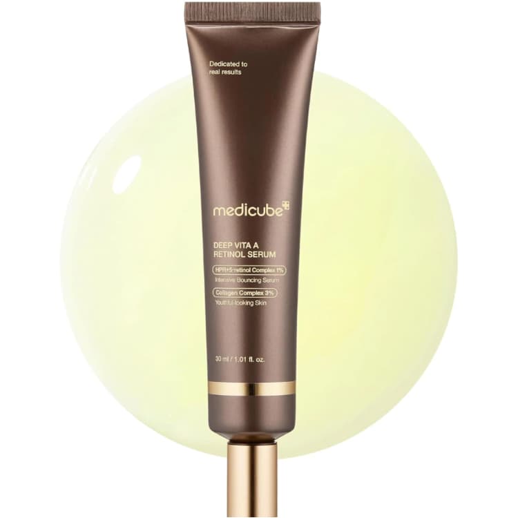Medicube Deep Reviving Bakuchiol Retinol Facial Serum - Anti-idade 4ª geração Retinol e Bakuchiol - Combate linhas finas