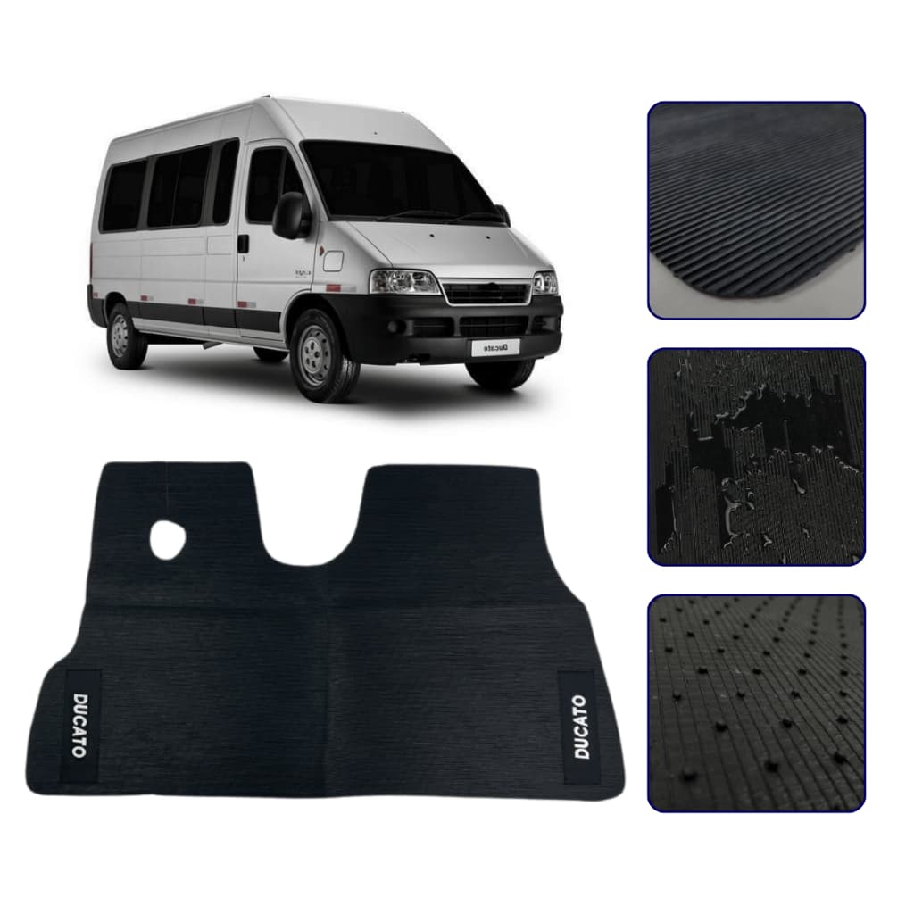 Tapete Inteiriço para Cabine Van Ducato 1997 98 99 00 01 02 a 2017 Impermeavel 1 peça