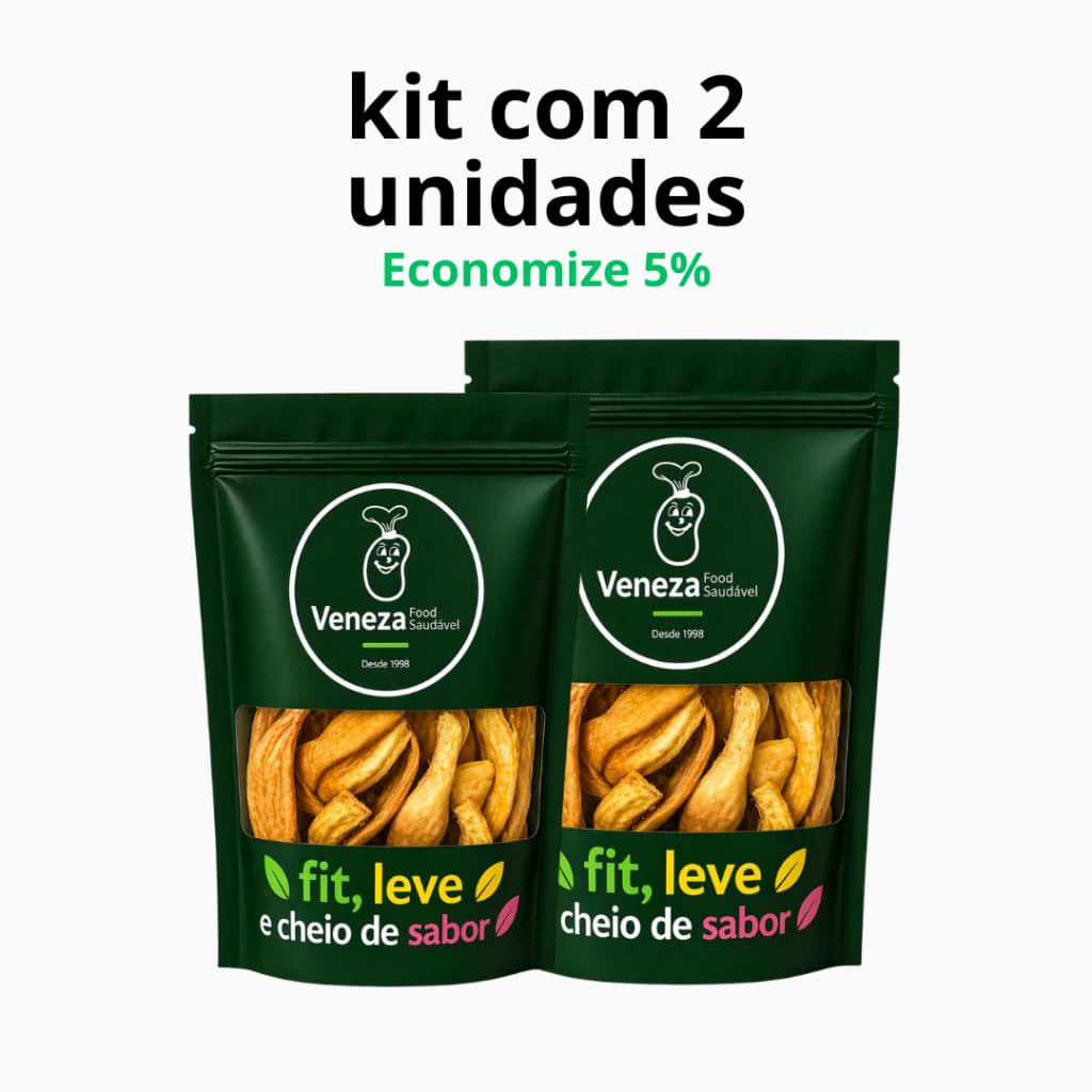 Banana Chips Doce (Veneza food saudável) - 60 gramas - kit 2 unid