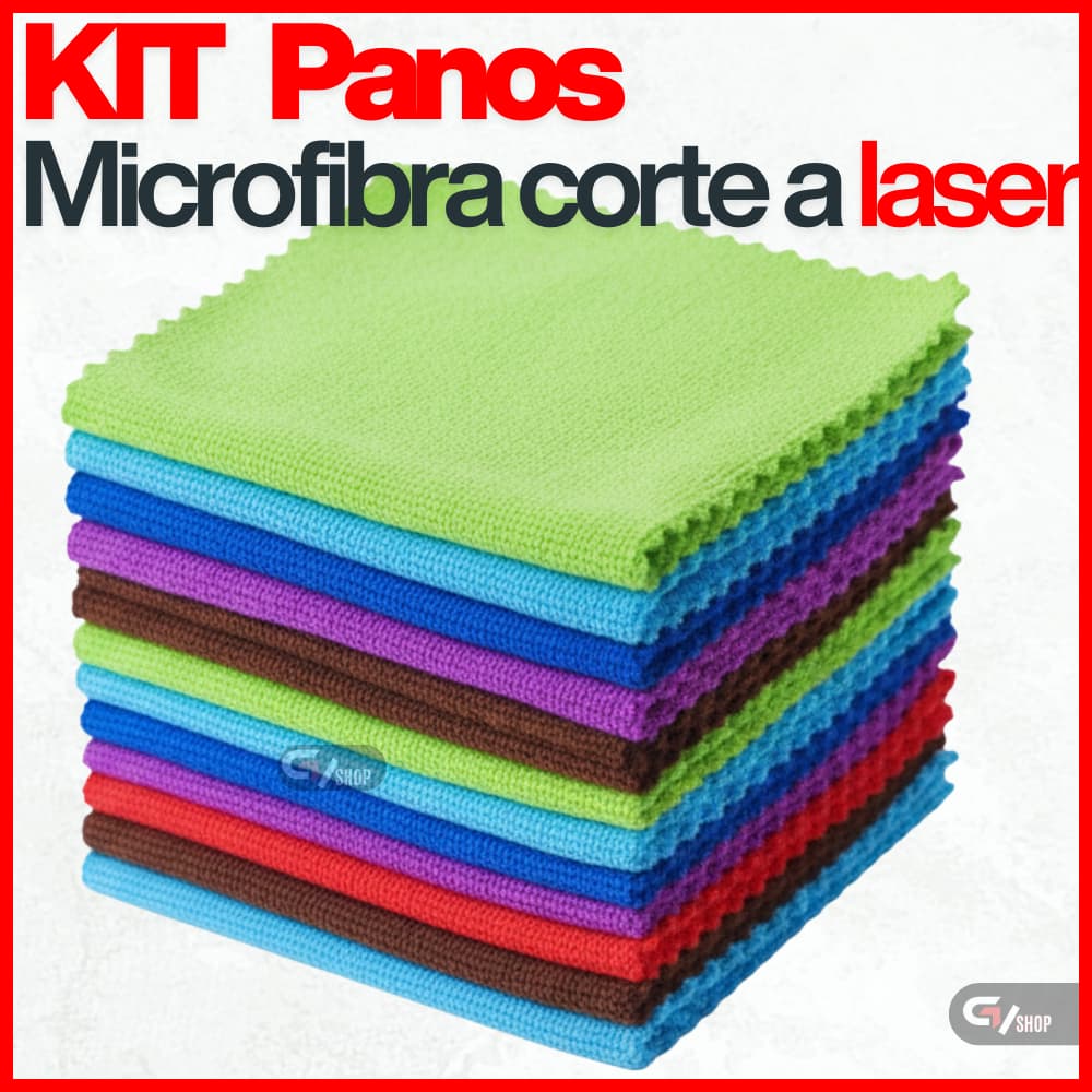 Kit Panos De Limpeza Microfibra Alta Absorção Multiuso Cozinha Carro Casa Vidros e Telas