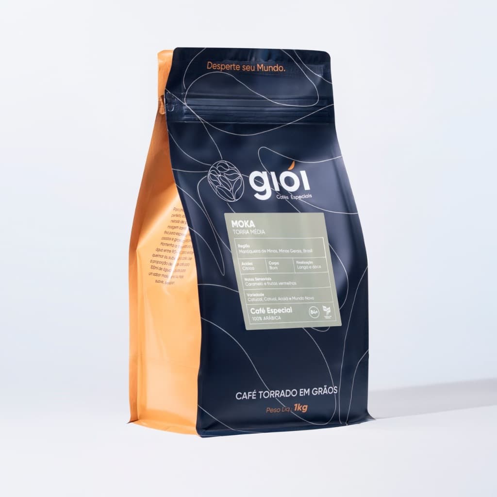 Café Especial, 100% Arábica, Torrado Em Grãos (1kg, Moka)