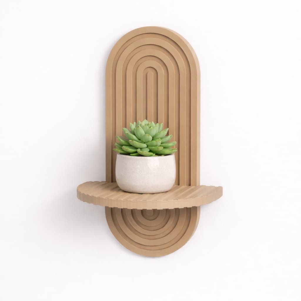 Suporte de Parede para Plantas Velas Decoração Até 1kg Minimalista Moderno Nicho Prateleira
