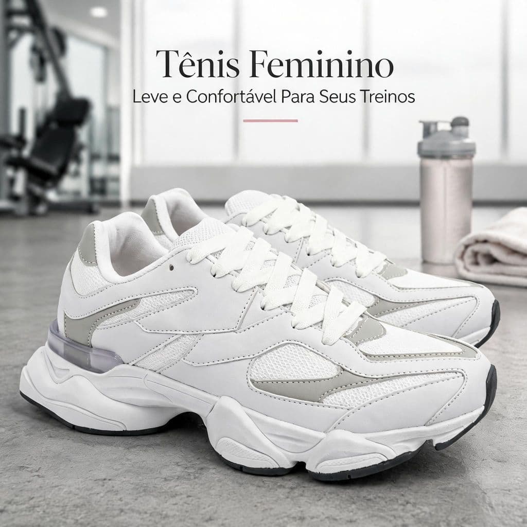 Tenis Feminino Casual Confortável | Design Esportivo Moderno Para Seus Treinos | COMPRE AGORA!