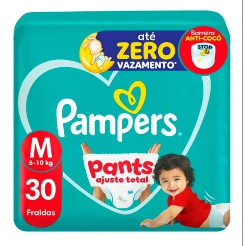 Fralda Pampers Pants M 30 unidades
