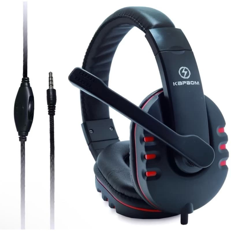 Fone Gamer para PS4 PS5 Xbox PC Notebook Celular com Microfone P2 Som Estéreo
