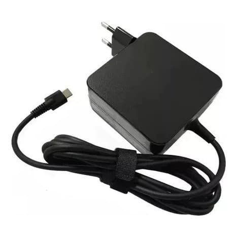 Fonte Carregador USB-C Tipo C Para Notebook Lenovo 65W Bivolt Power Delivery