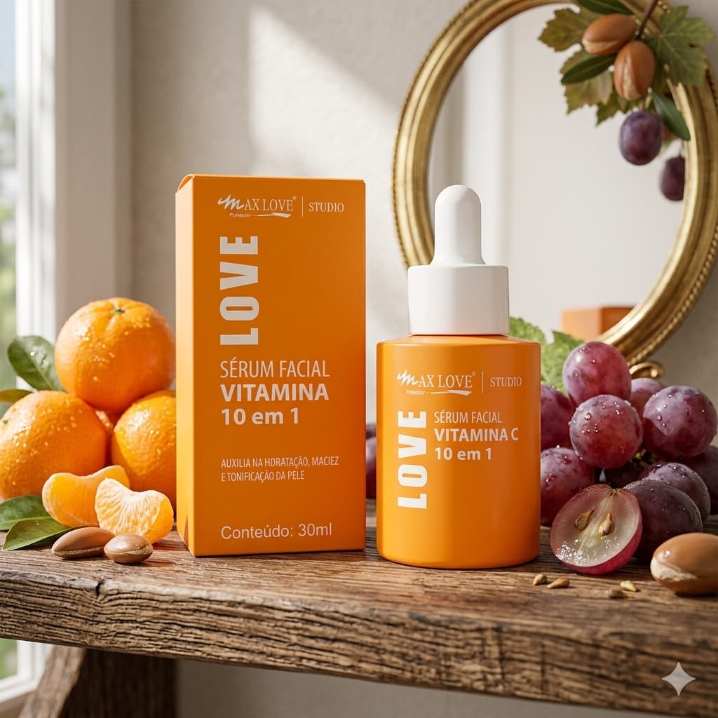 Sérum Com Vitamina C  - 10 em 1- Max Love