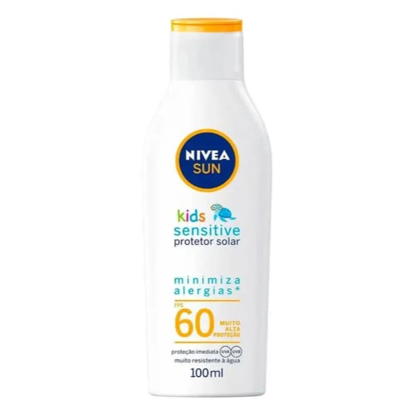 Protetor Solar Nivea Sun Kids & Babies Pele Sensível FPS 60 100ml - proteção UVA/UVB