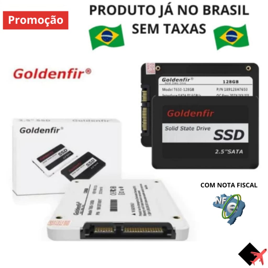 SSD Goldenfir 2.5 SATA III 512GB 360GB 240GB 128GB Alta Velocidade Para PC e Notebook Gamer