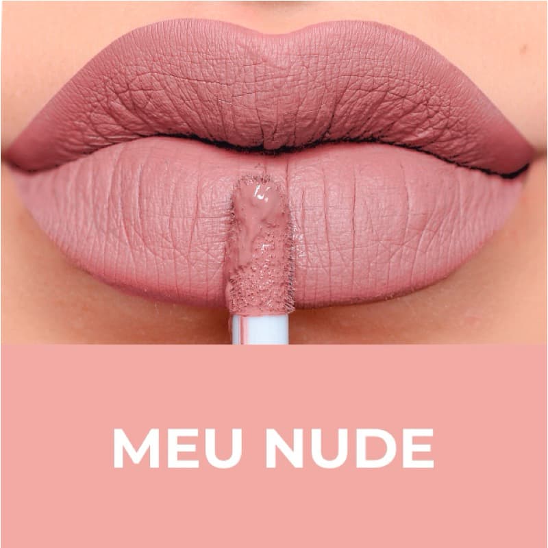 Batom Líquido Matte HD Divamor Meu Nude