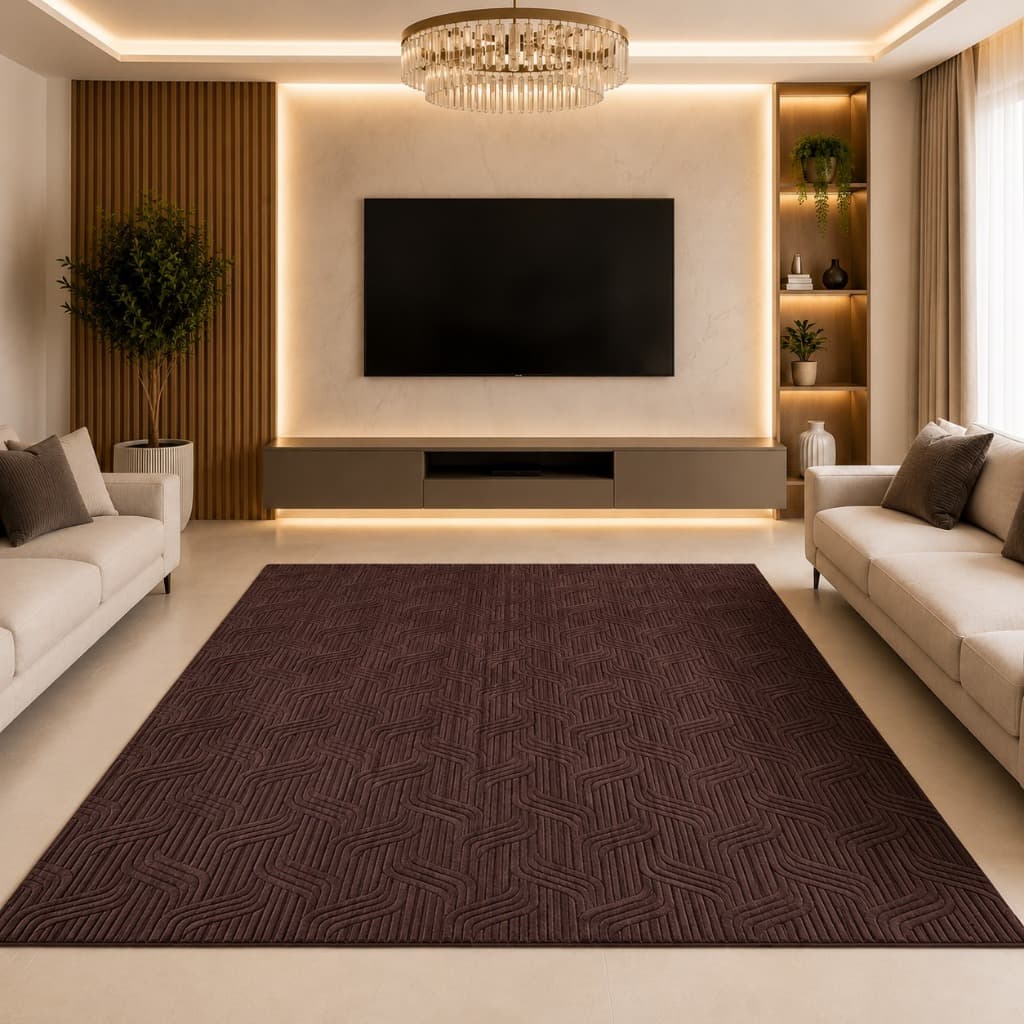 Tapete 4x2 Grande Macio Sala Quarto Luxuoso Moderno Antiderrapante