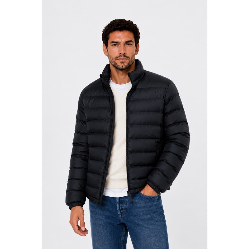 Jaqueta Puffer De Frio Intenso Com Capuz Removível Blusa Impermeável Neve