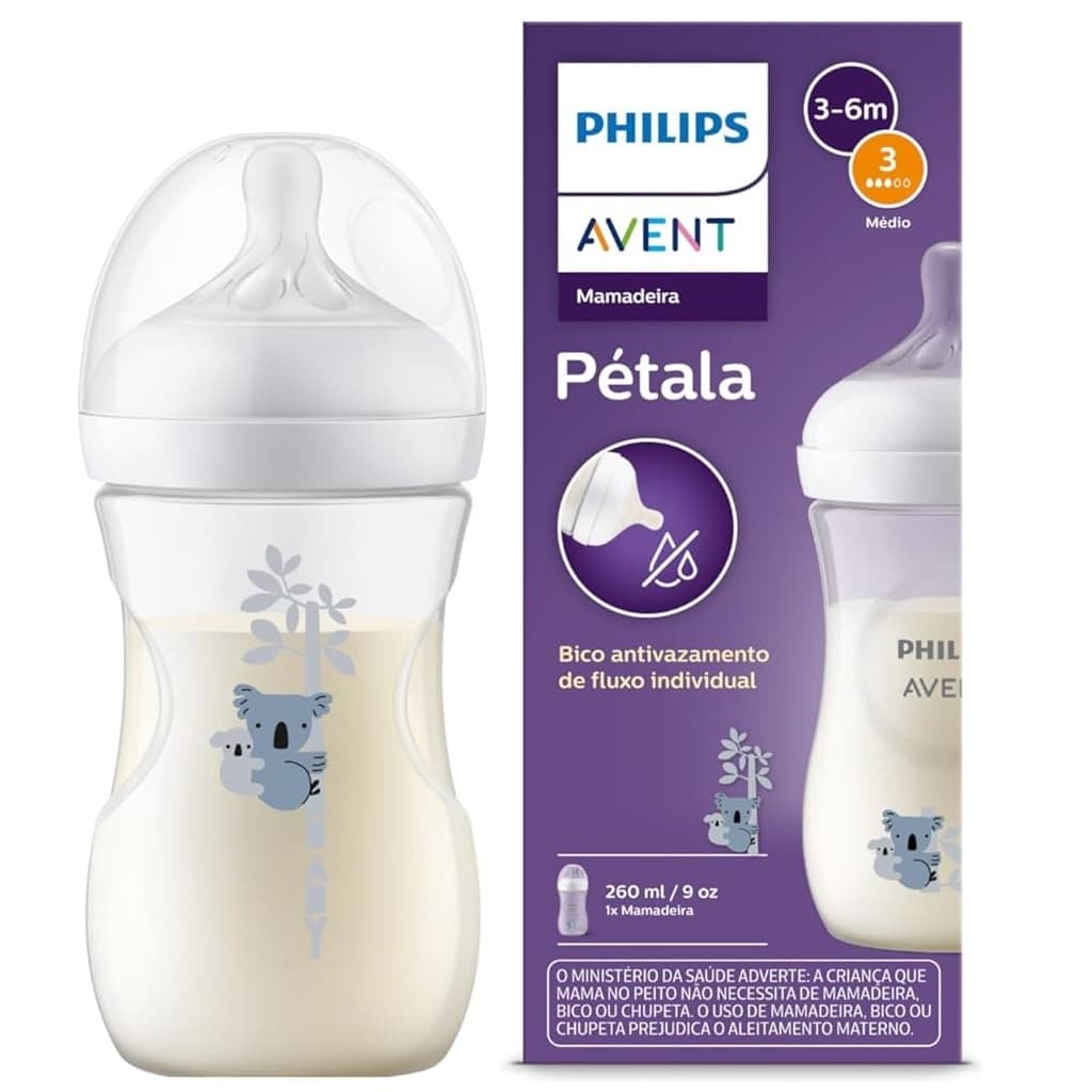 1un Mamadeira Philips Avent Pétala 260ml - Coala