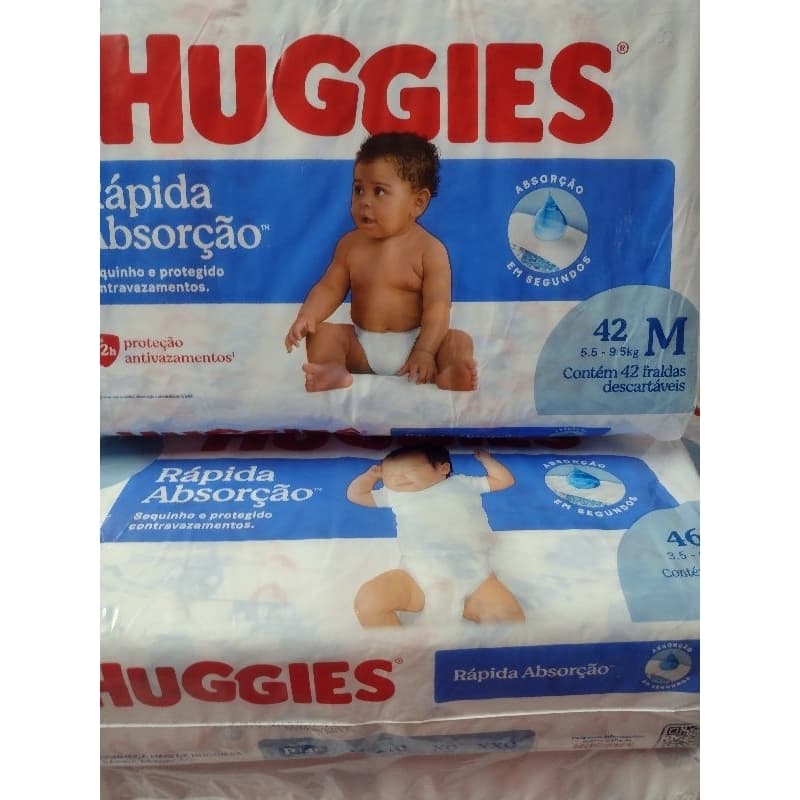 fraldas Huggies,nova embalagem,kombo,leve mais por menos.sabonete protex + algodão ,em  qualquer tamanho..