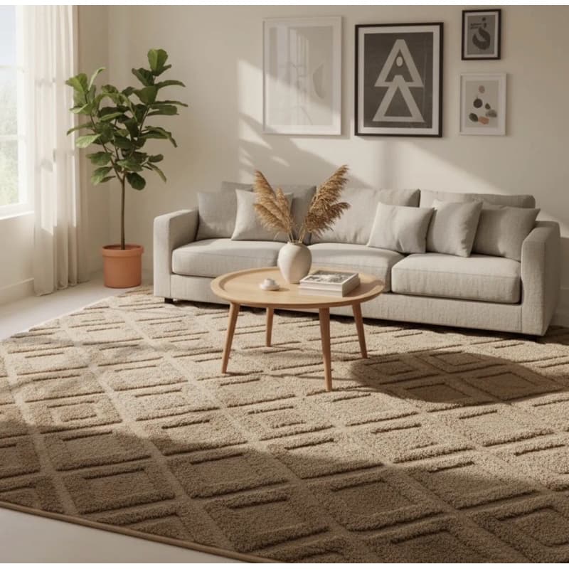 Tapete Sala Pelo Baixo Grande Macio 3x2 Antiderrapante