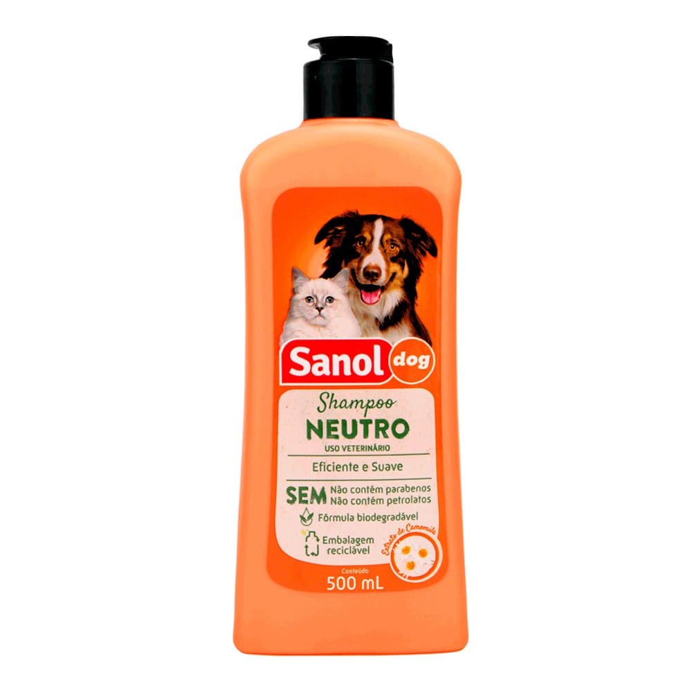 Shampoo Sanol Dog Neutro Para Cães 500ml