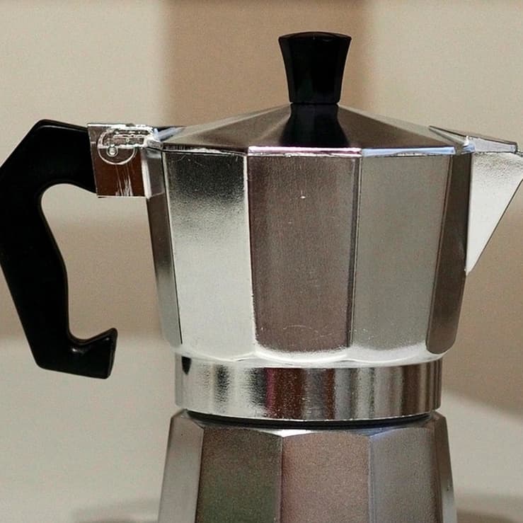Cafeteira Italiana Quadrada Café Expresso Alumínio Não Utiliza Filtro Importadora Util