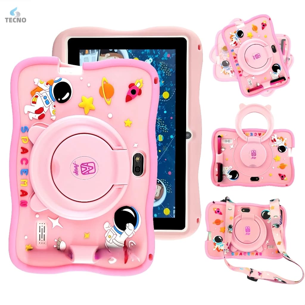 Tablet Infantil Kids 7 Polegada com wifi bluetooth Android Super Resistente Smart TECNO