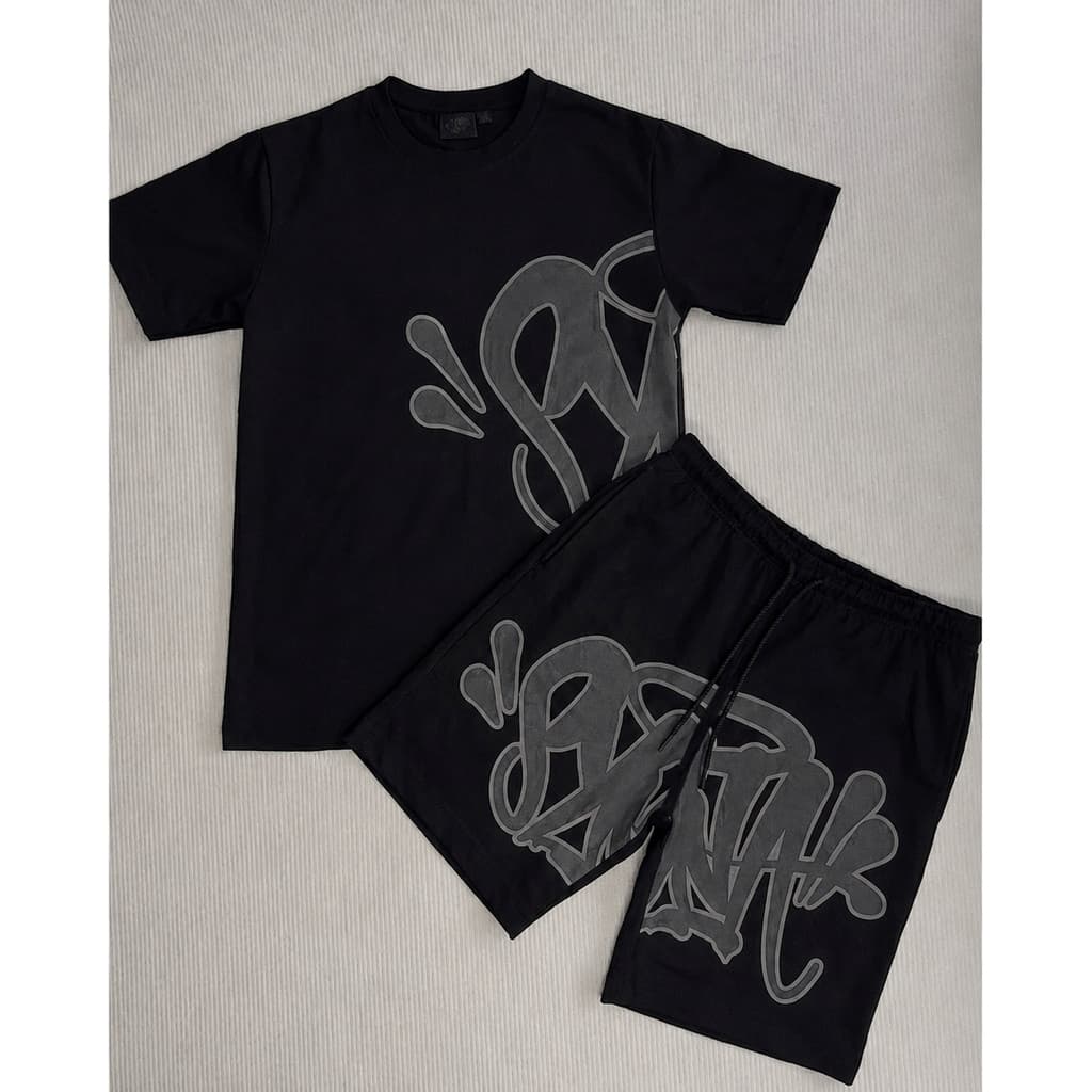 Conjunto Syna Hip Hop Streetwear Camiseta e Bermuda Moletom Estilo Gringo Premium