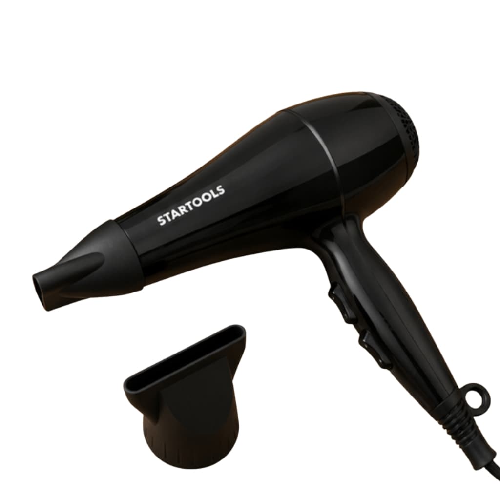 Secador de Cabelo Portátil Profissional Potente para Salão Escova Ar Frio Bocal Direcionador